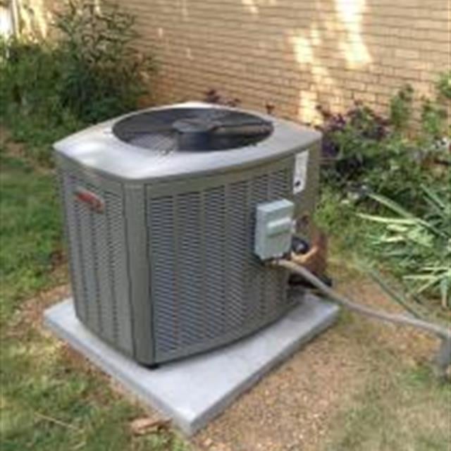 We installed this 16 SEER Lennox Elite 2 Stage A/C system for a customer just outside of Abernathy! His wife had not idea it was running it was so quiet.