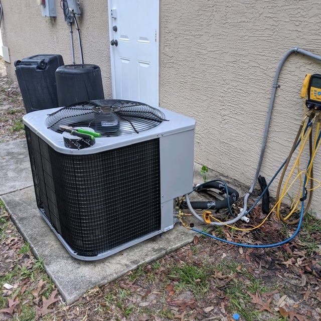 AC Unit Outside of House