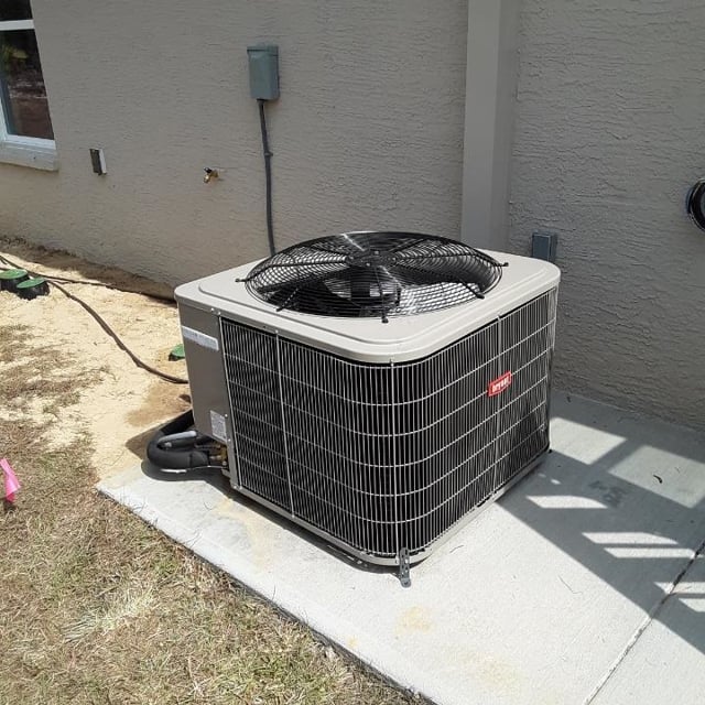 AC Unit Outside of House