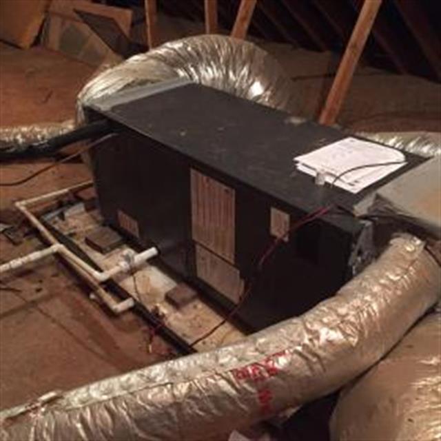 The air handler was almost the same physical size as the unit that we replaced. All connections were sealed air tight.