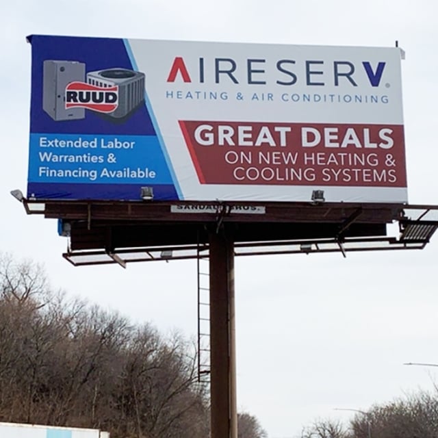 Aire Serv Billboard in Our Community