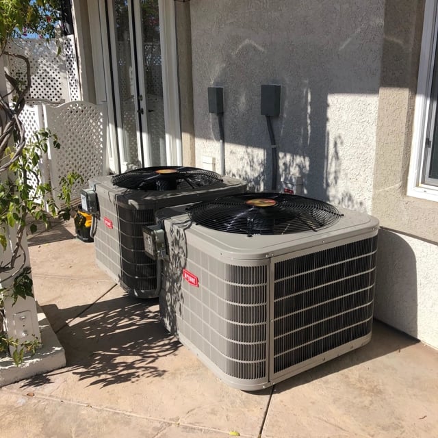 Bryant AC Units Installed Outside of House