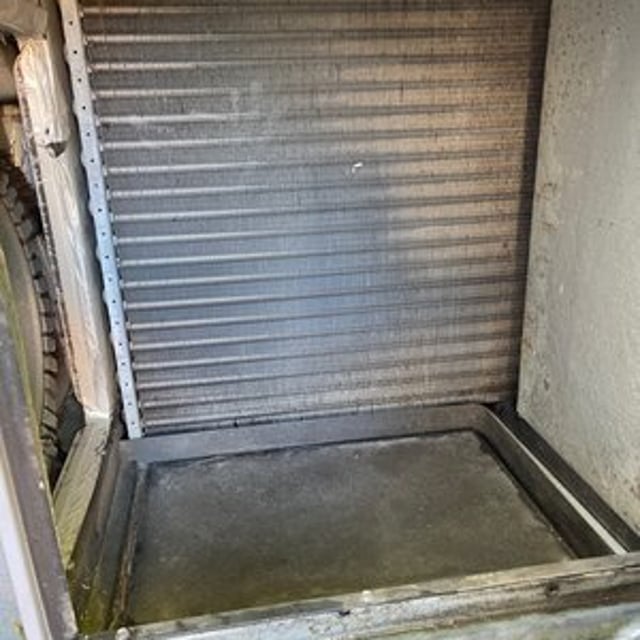 Evaporator coil after cleaning