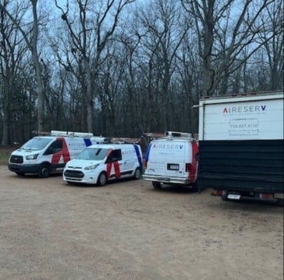 Some of our vehicles by Aire Serv of Rowan County