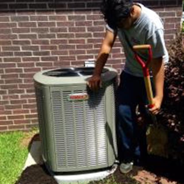 Henry is the son of one of our service Technicans here and is working with us through the summer until he heads back to school. He's a very hard worker and we enjoy having him help out with the summer work load.