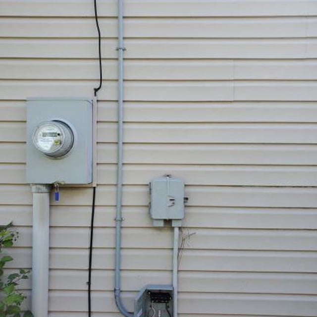 Mini-Split System Connection on the Outside Wall