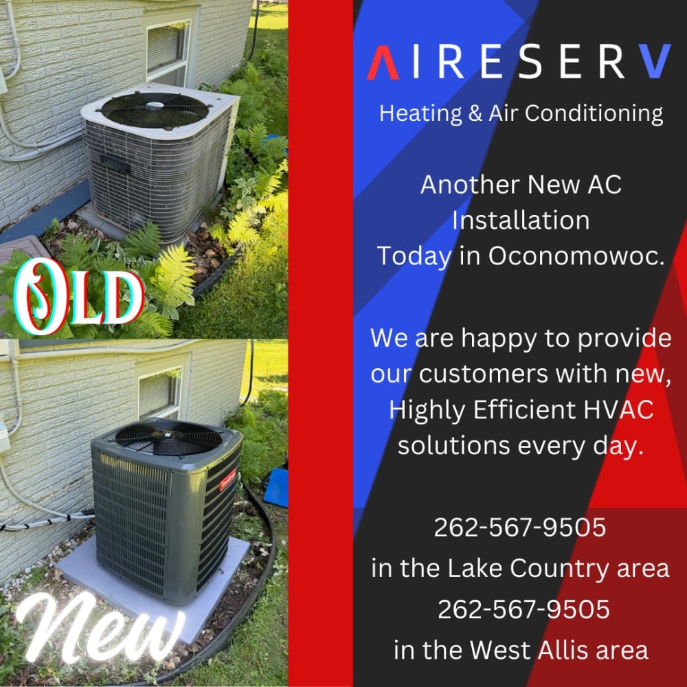 New AC install in Oconomowoc