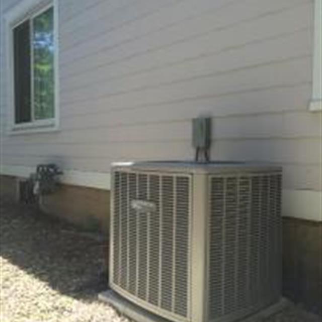 This installation was for a family that had never had an ac.  We were able to run all of the electrical and get this family cooled down for the summer.  Imagine that NEVER HAD Air Conditioning.