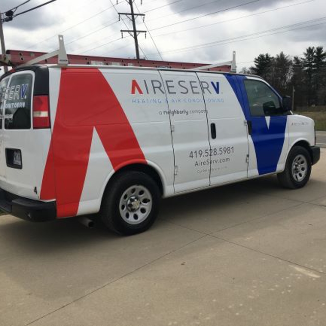 Parked Aire Serv Van