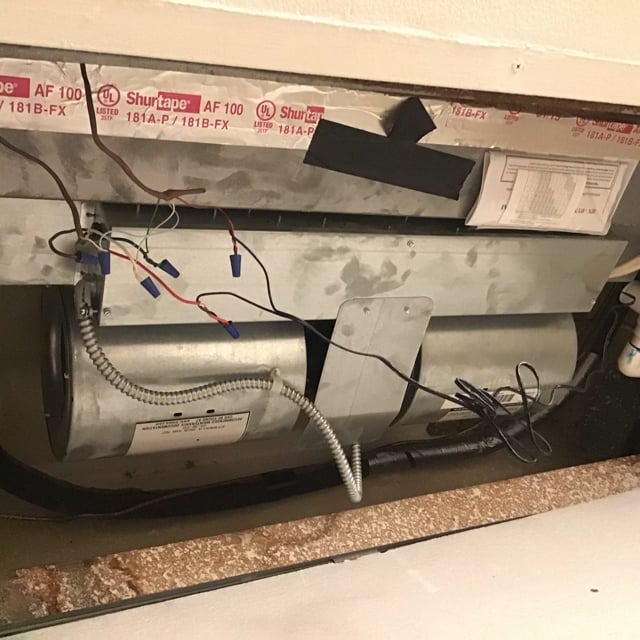 inside ac unit