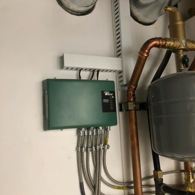 wall with system connected