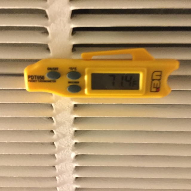 yellow tool on vent