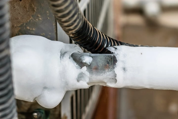 image of coil with ice on it 