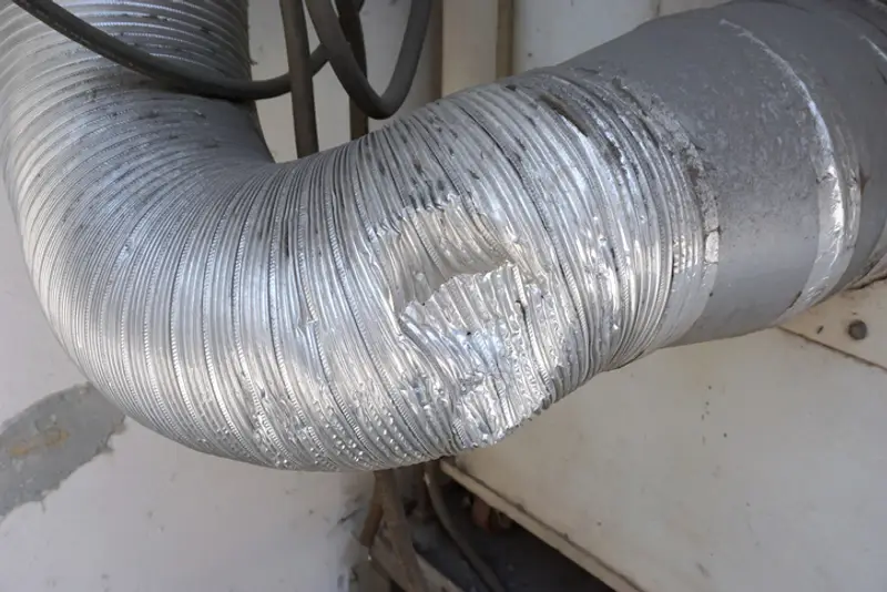 Damaged air duct | Aire Serv of Wilmington