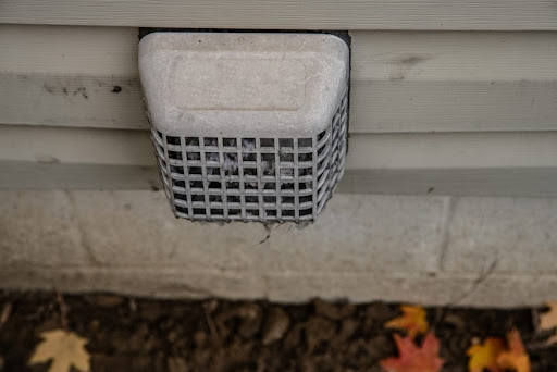 Clogged dryer vent on outside of home