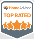 HomeAdvisor Top Rated badge.